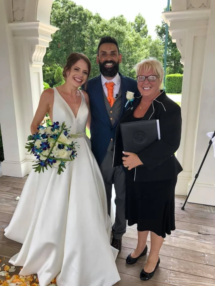 Wedding ceremony in Apopka, Florida officiated by Katherine Imundi