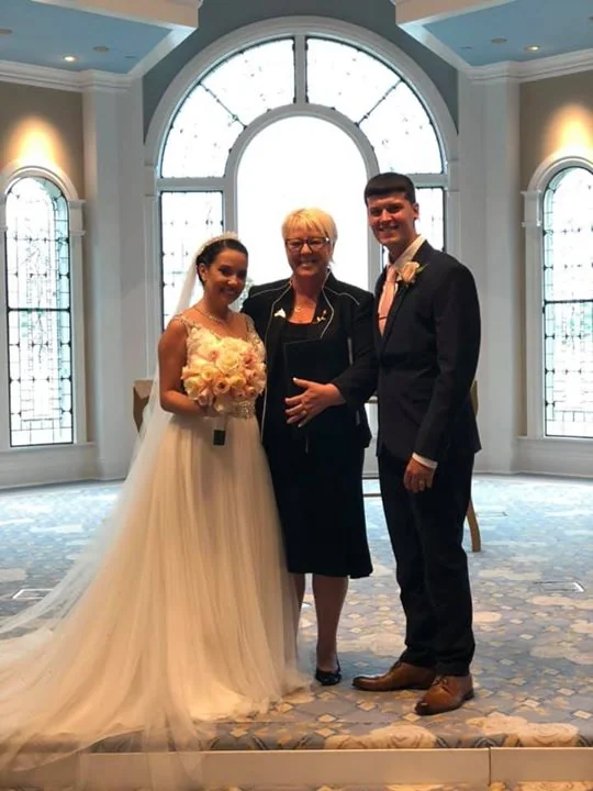 Wedding ceremony in Orange City, Florida officiated by Katherine Imundi