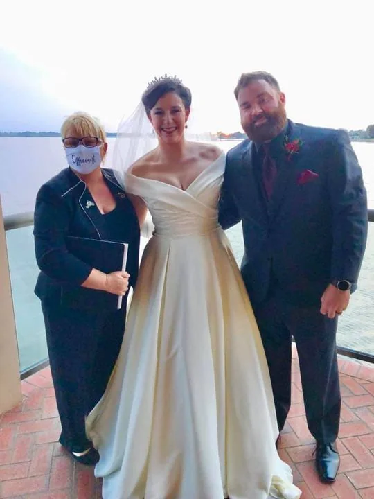 Wedding ceremony in Winter Garden, Florida officiated by Katherine Imundi